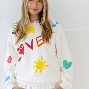 Lola + The Boys Love Doodle Sweatshirt